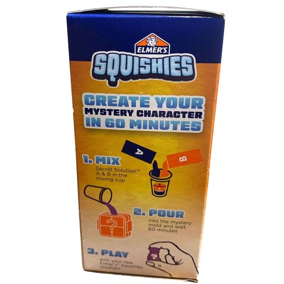Elmer’s Squishies DIY Squishy Kids Toy Kit, 1 Count Mystery Character NEW SEALED - Picture 4 of 4